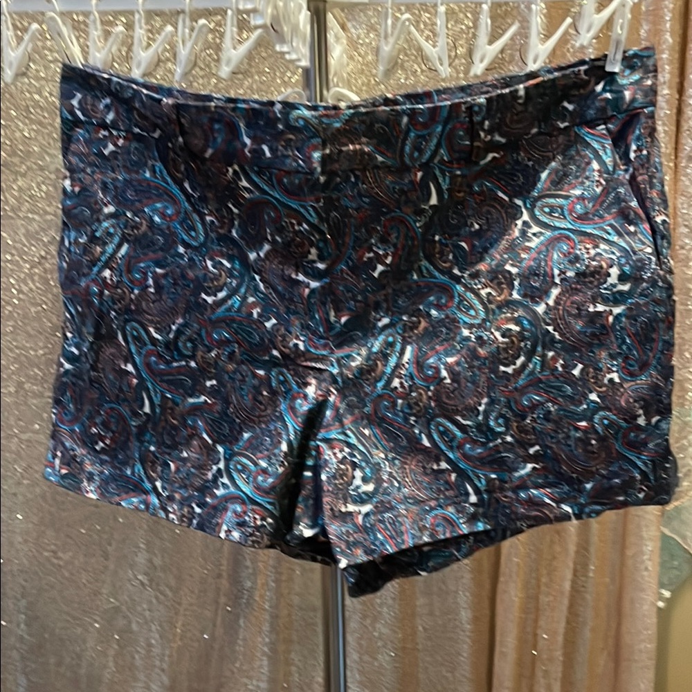 MICHEAL KORS Paisley Print Women’s Shorts in Navy Blue NWOT